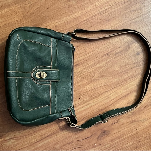 B.O.C. BORN CONCEPTS - EUC Shoulder purse/7 pocket bag/Olive Green - Picture 1 of 12